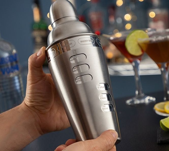 Hovedbilde Cocktail Shaker med Integrerte Oppskrifter