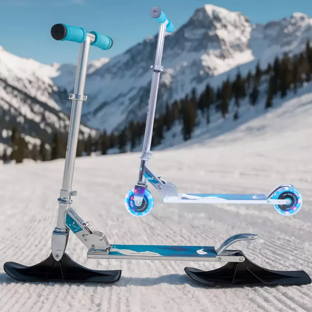 2 i 1 Sparkesykkel og snø scooter WORKER Snow Spider PRO