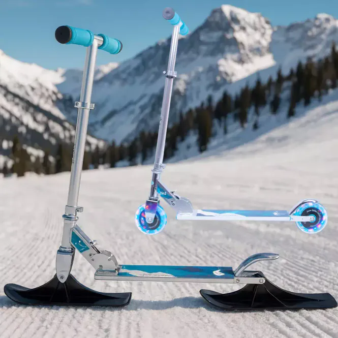 Hovedbilde 2 i 1 Sparkesykkel og snø scooter WORKER Snow Spider PRO