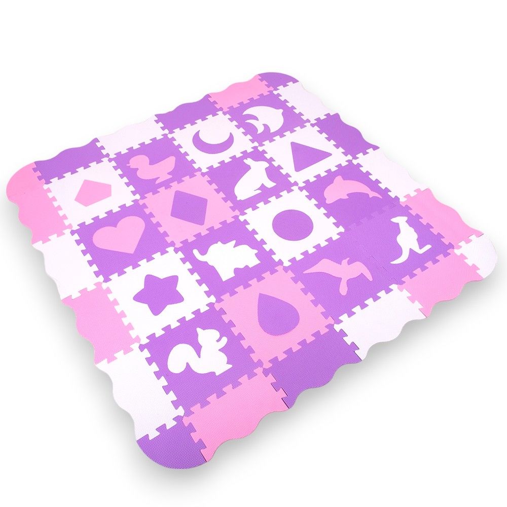 Foam Puzzle lekematte inSPORTline Burgino - rosa