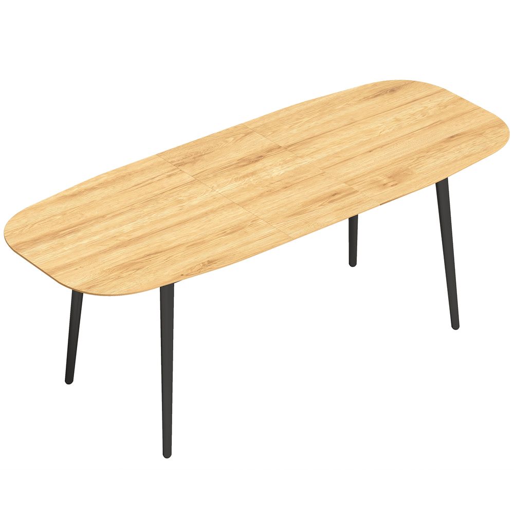 Uttrekkbart spisebord i eikefinish - 160-200 cm