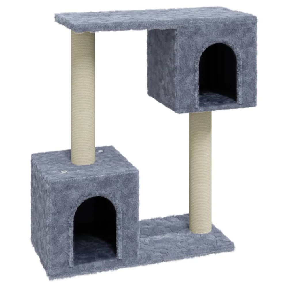 Kattetre med klorestolper i sisal 60 cm - lysegrå