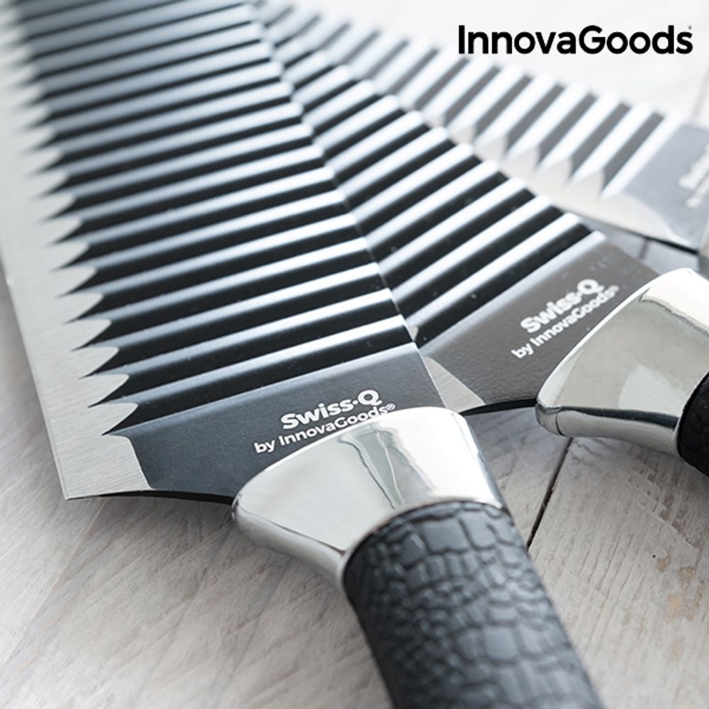Innovagoods Swiss  Q namiutsu black shark knivsett