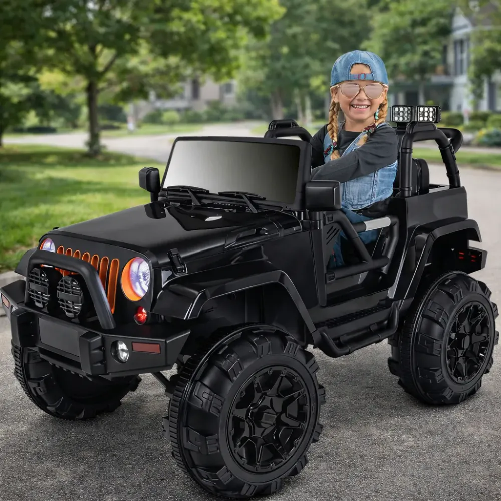 Elbil for barn offroad Jeep Adventure - sort