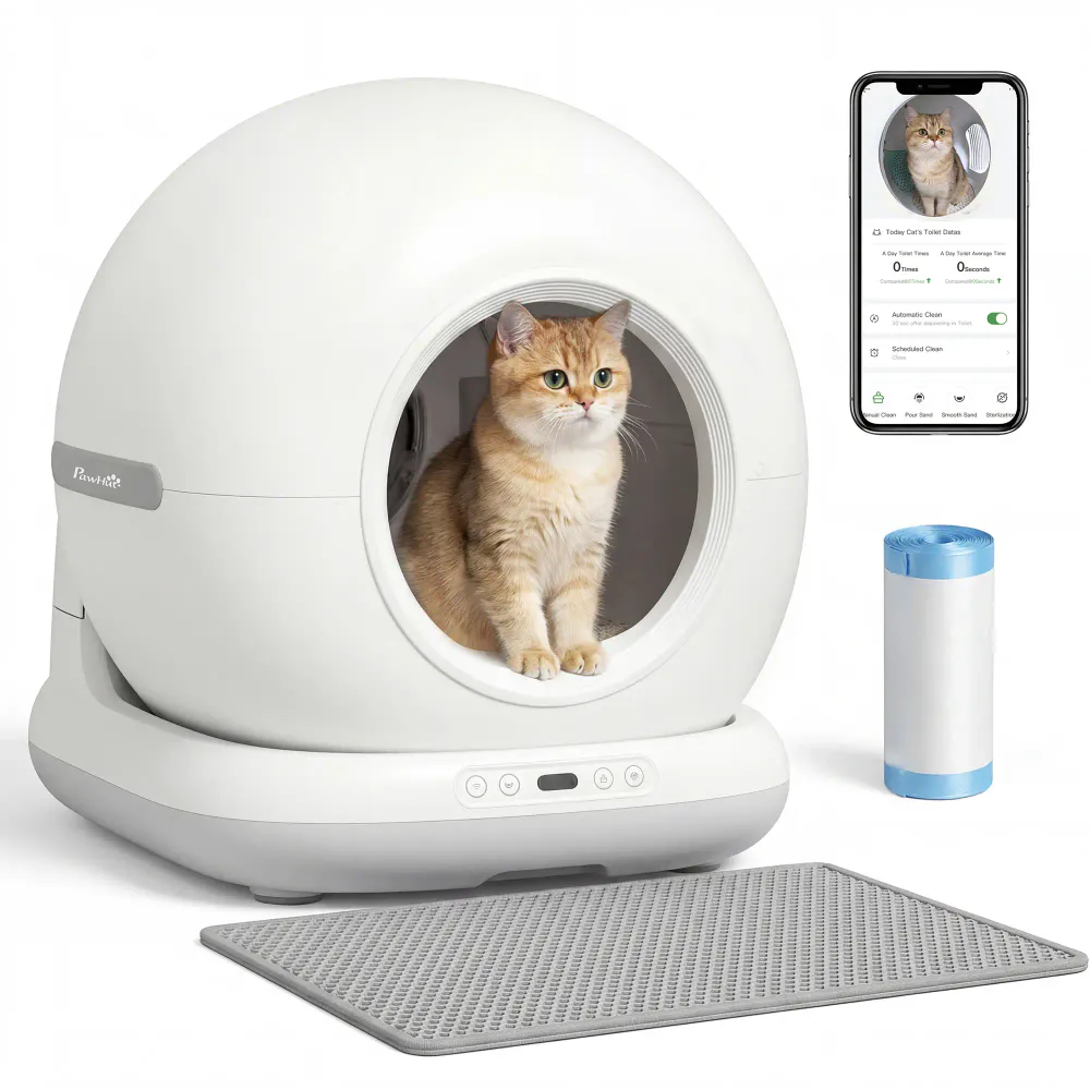 Selvrensende kattedo 72 L med kamera og appstyring