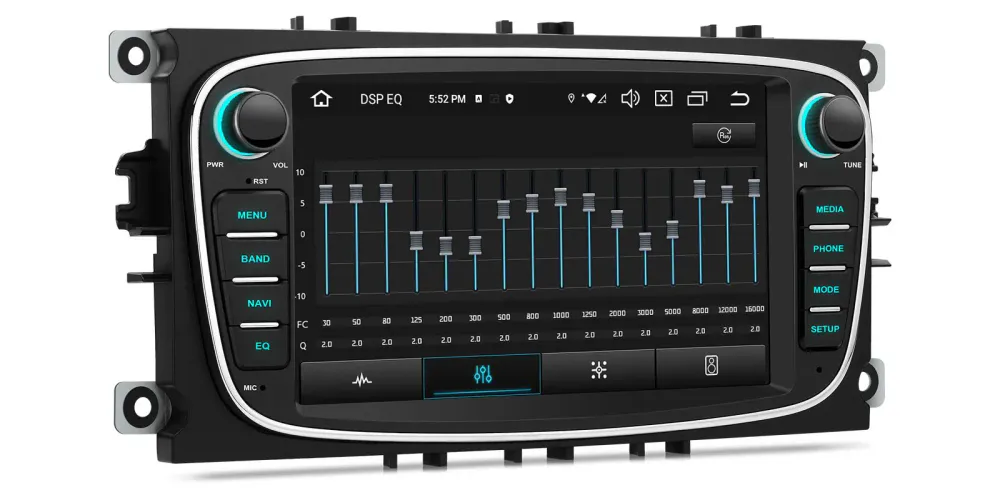 Android 14 DAB+ Bilstereo med 4G, CarPlay og DSP for Ford