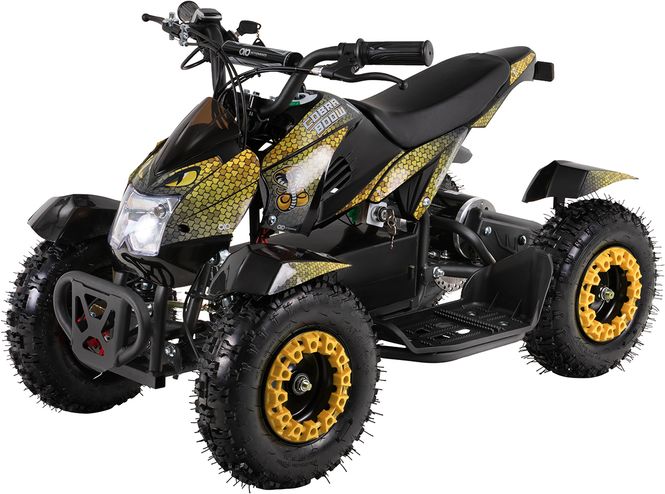 Hovedbilde Cobra 800w elektrisk mini ATV gul-sort