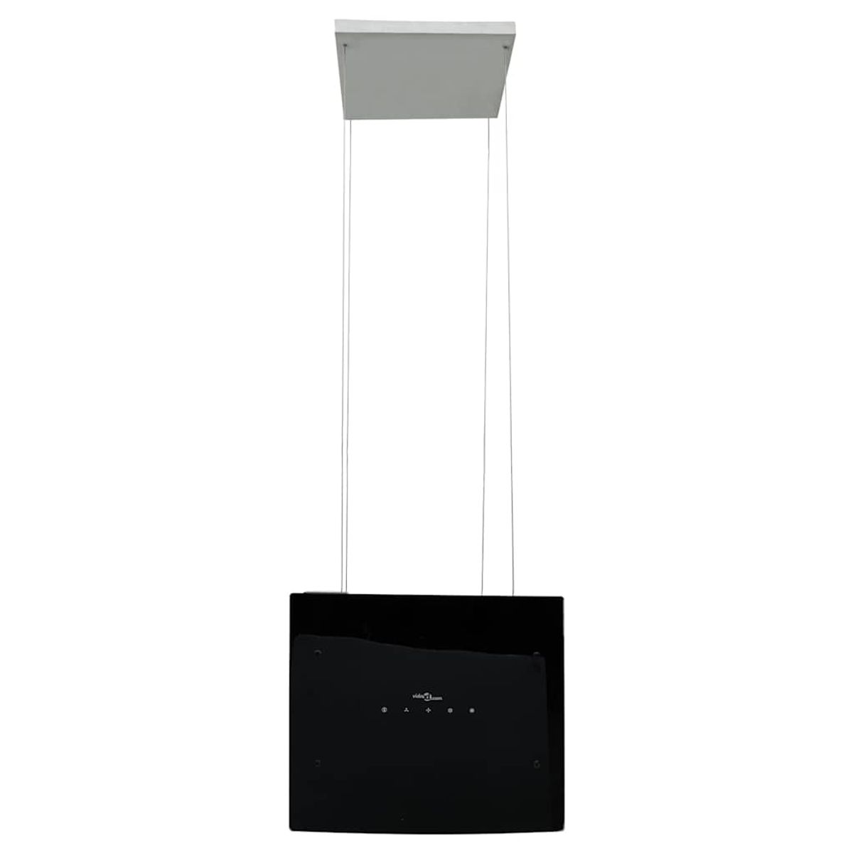 Fritthengende kjøkkenvifte LCD-herdet glass - 38 cm