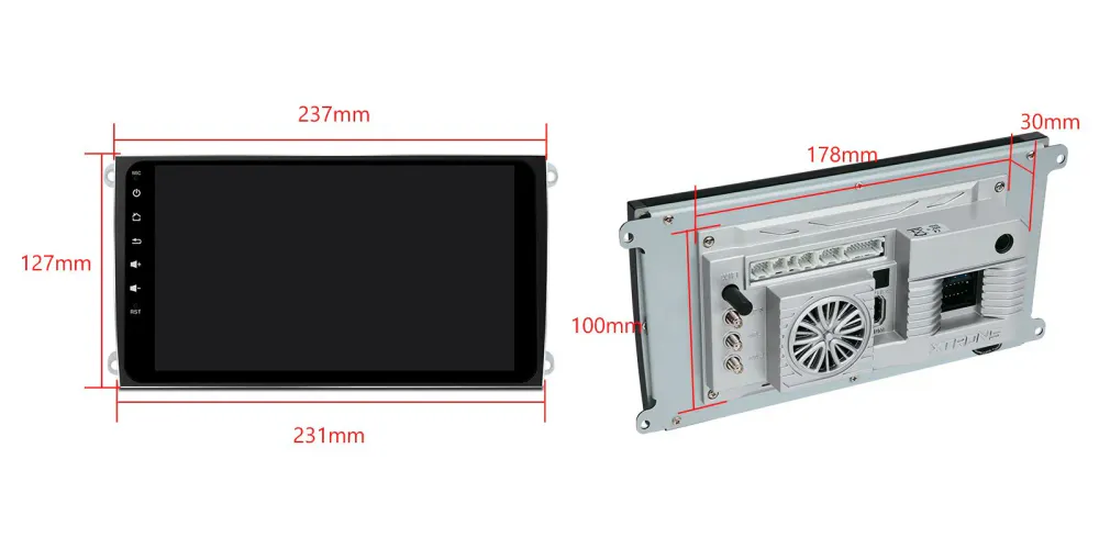 Android 14 bilstereo Porsche Cayenne 2003–2010 9