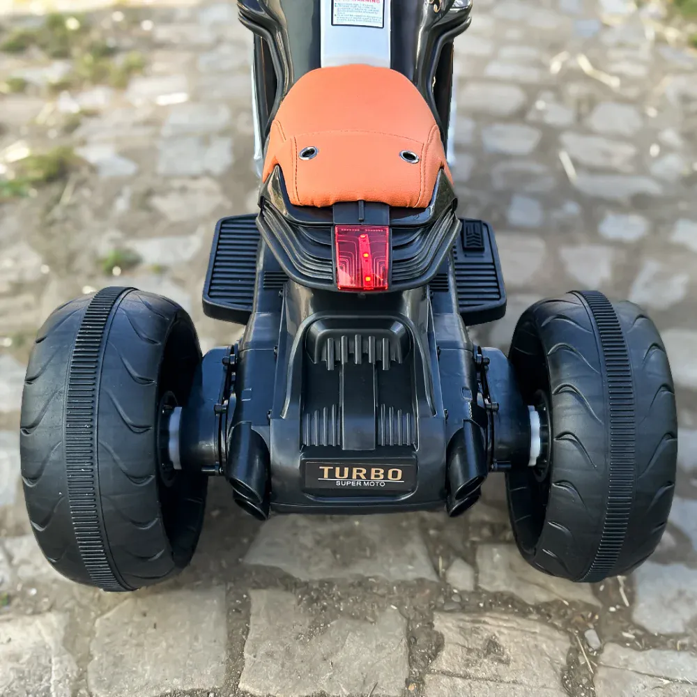 SuperMoto elektrisk motorsykkel for barn – 70W, 12V, Bluetooth