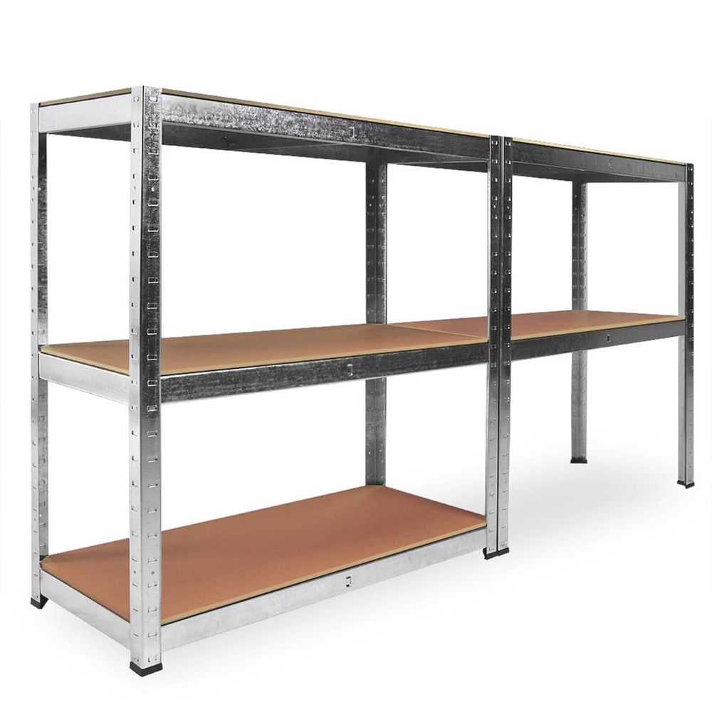 Hyllereol, 2 stk, 180x90x40 cm, galvanisert, 875 kg
