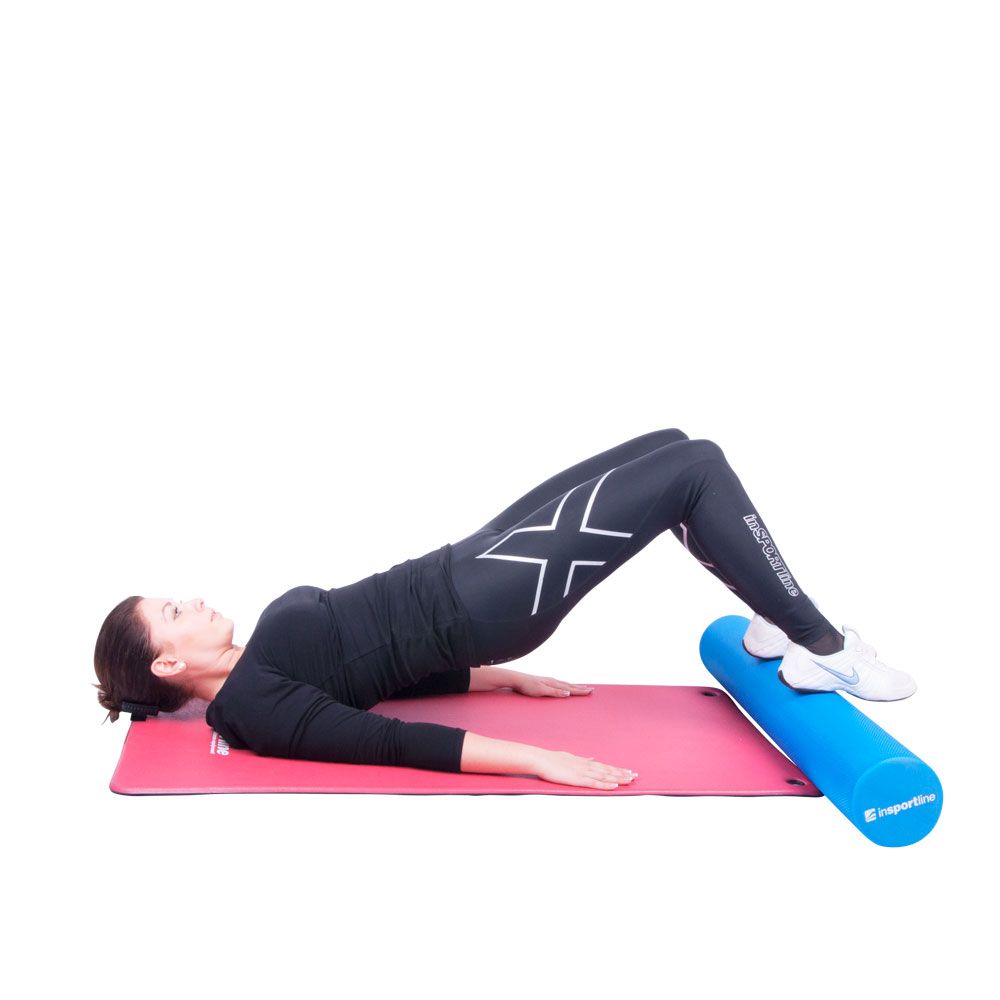 Yogarulle 90 cm EVA Skum, Blå - inSPORTline Evar Big