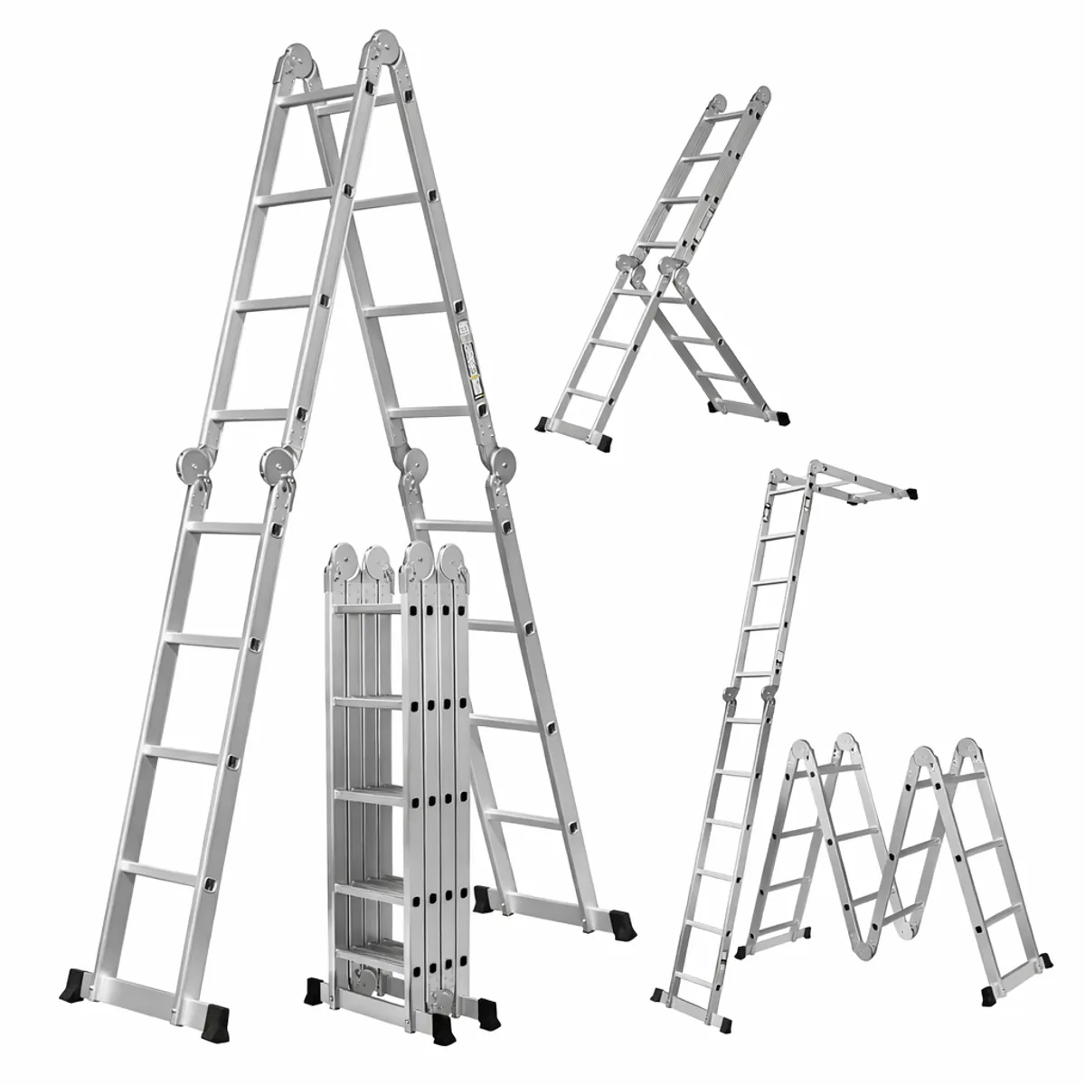 Multifunksjonsstige 6 i 1 aluminium 5,8 m