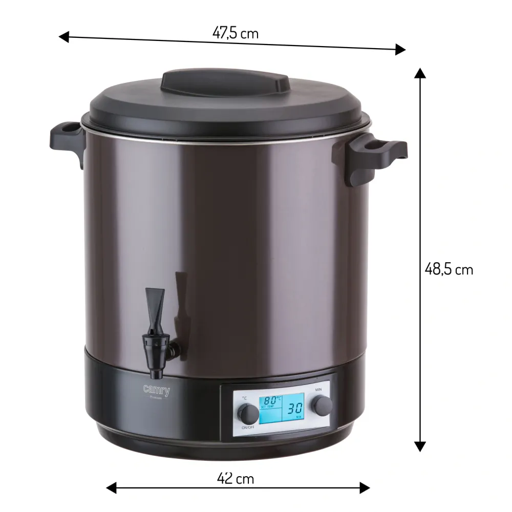 Elektrisk pasteuriseringsgryte - 28L
