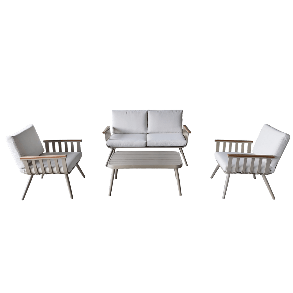 Hagemøbelsett Kefalonia - sofa, stoler og bord