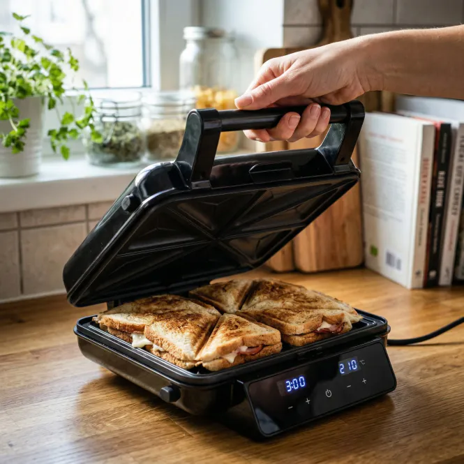Hovedbilde 4-i-1 Toastjern og Vaffeljern - Adler