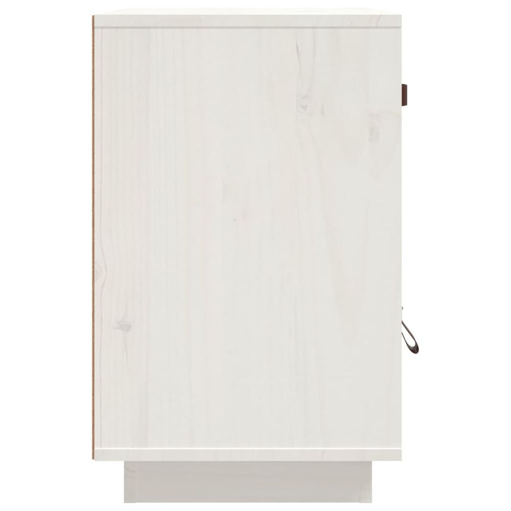 Nattbord 40x34x55 cm heltre furu - hvit