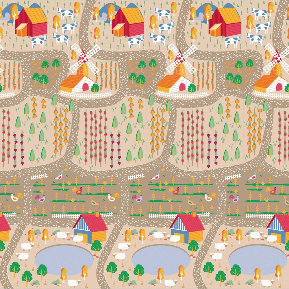 Asalvo Lekeunderlag 120x180cm - landsby/by