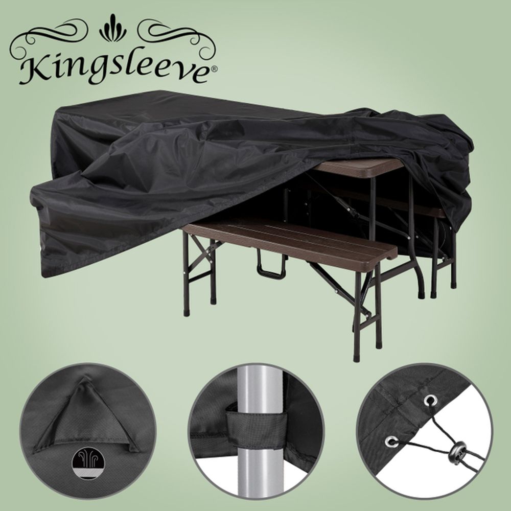 KINGSLEEVE® beskyttelsestrekk hagemøbler - 180x95x76 cm