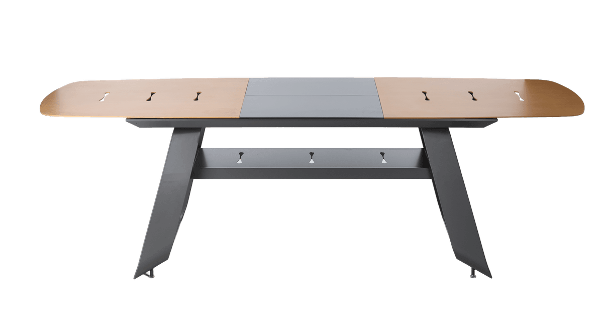 Hagemøbelsett THOMPSON - uttrekkbart bord aluminium