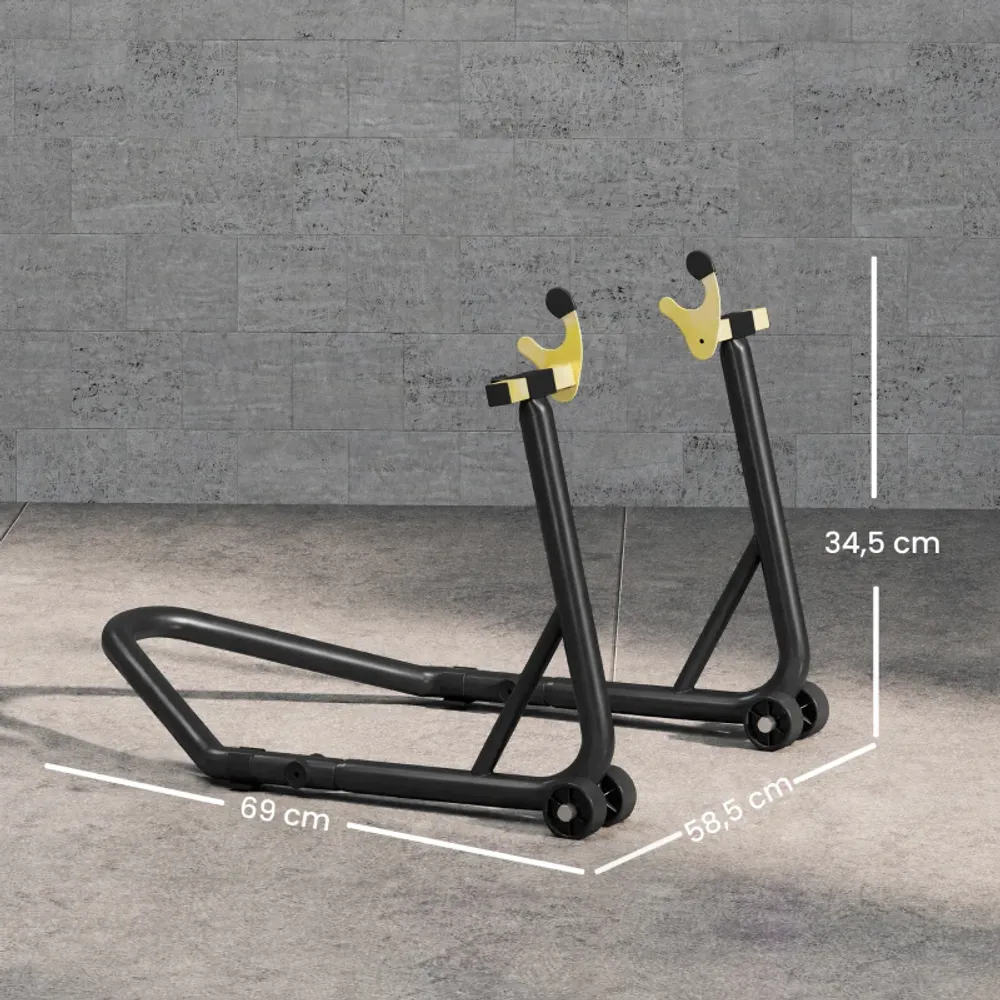 Universal bakhjulsstøtte motorsykkel – 544 kg
