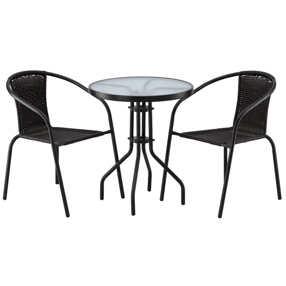 Bistrosett - Bord + 2 Stoler i Rottinglook - fargevalg