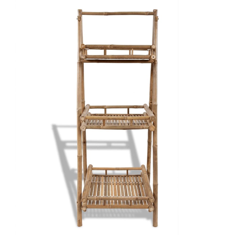 Blomsterhylle i bambus - 56x50x145 cm