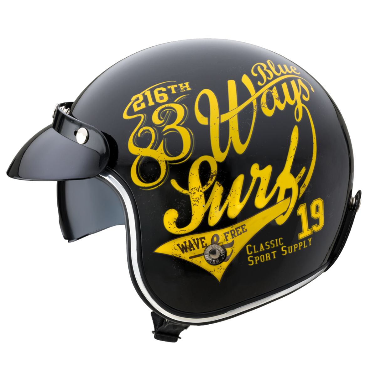 MC-hjelm W-TEC Café Racer - 3Ways Surf