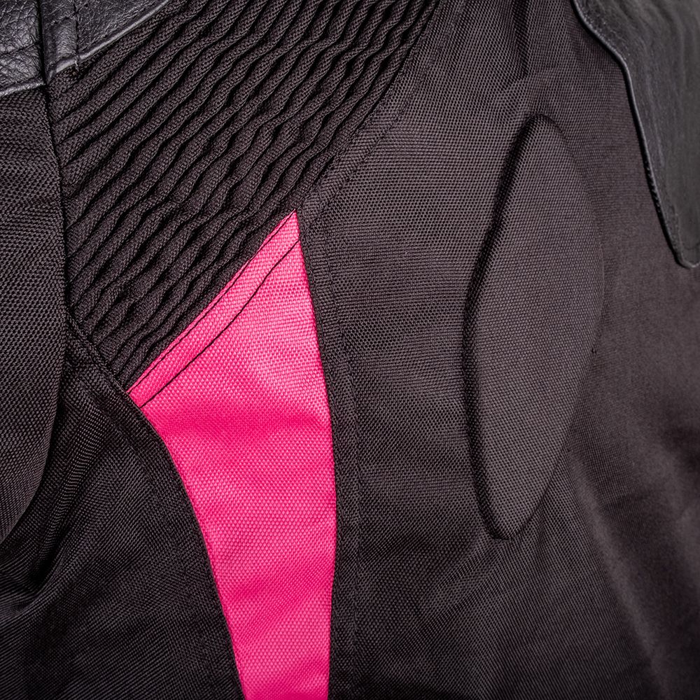 W-TEC Durmana MC-jakke Dame – Sort/Rosa
