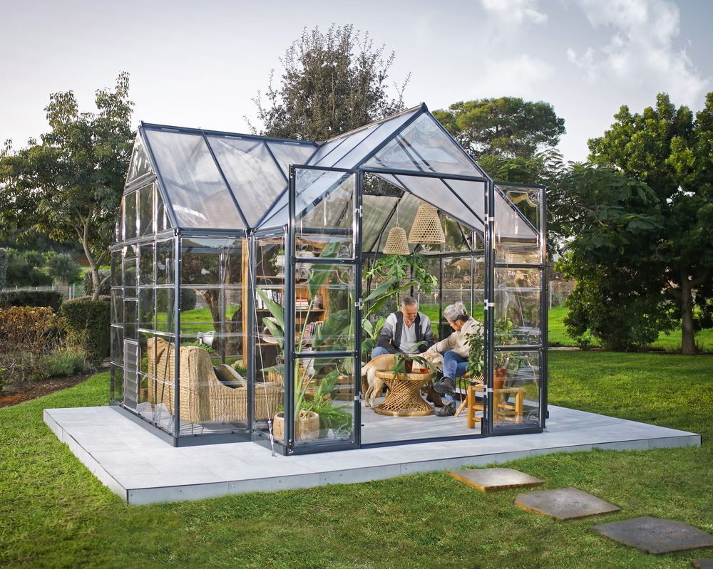 Victory - Hage Chalet - Drivhus 365x305 cm -11,1m2 - Varmestue