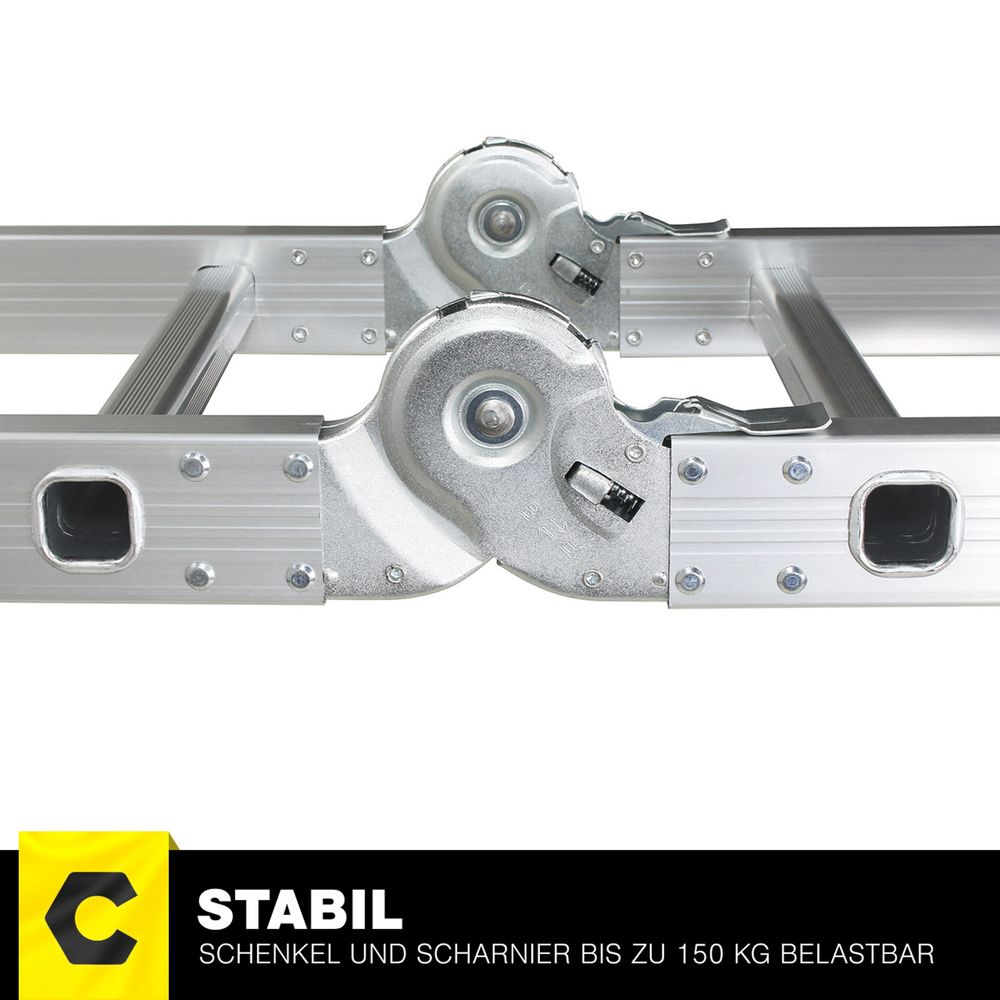 Multifunksjonsstige 6 i 1 3,5 m aluminium