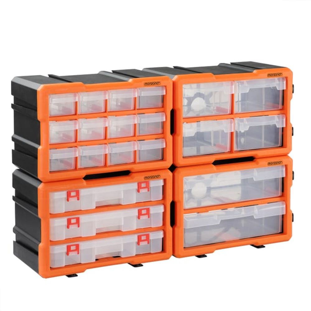 Små deler organiser komplett sett - 72 rom