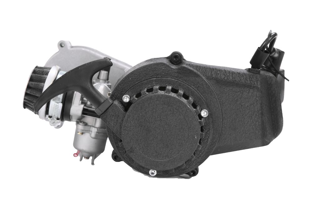 49cc Dirtbike Motor 14ZS | 2-takts Svart m/ Girkasse