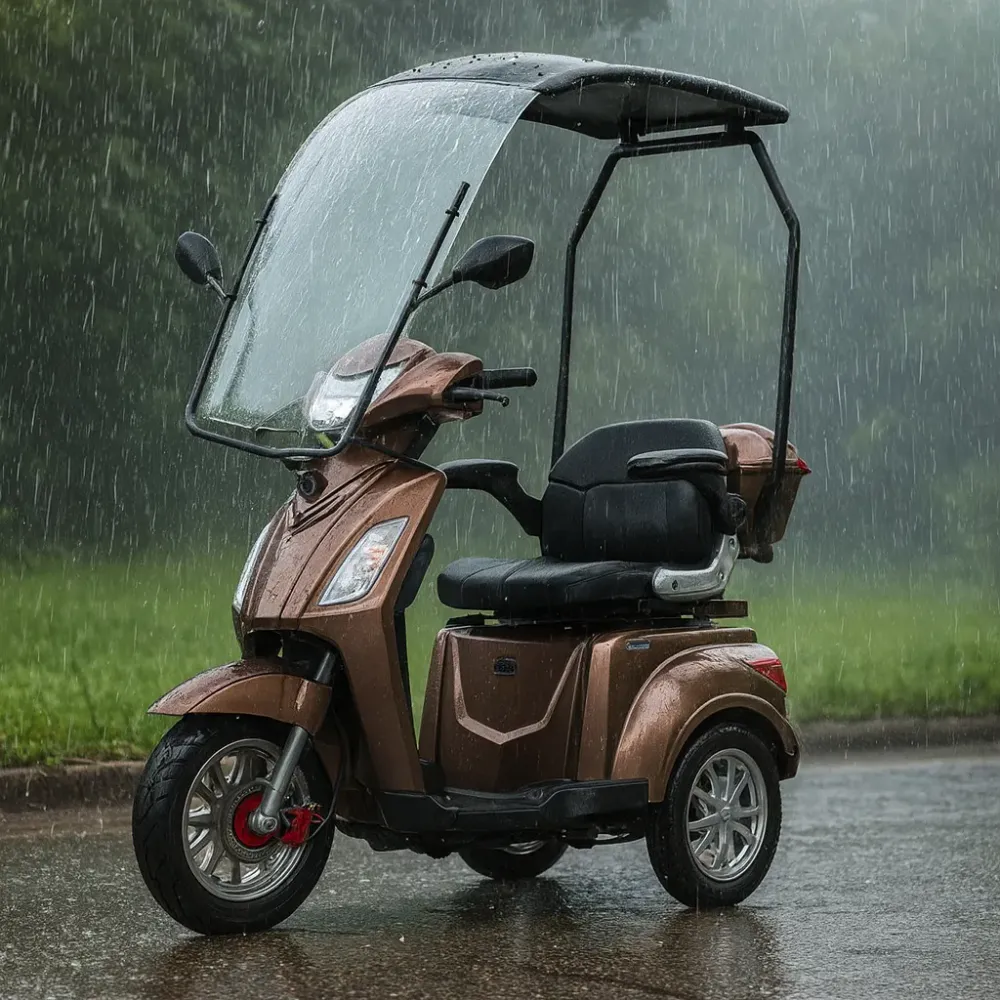 Trehjuls Elektrisk Scooter med Tak – Zorica II