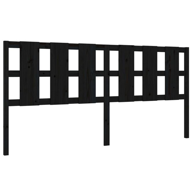 Hovedbilde Sengegavl sort 205,5x4x100 cm heltre furu