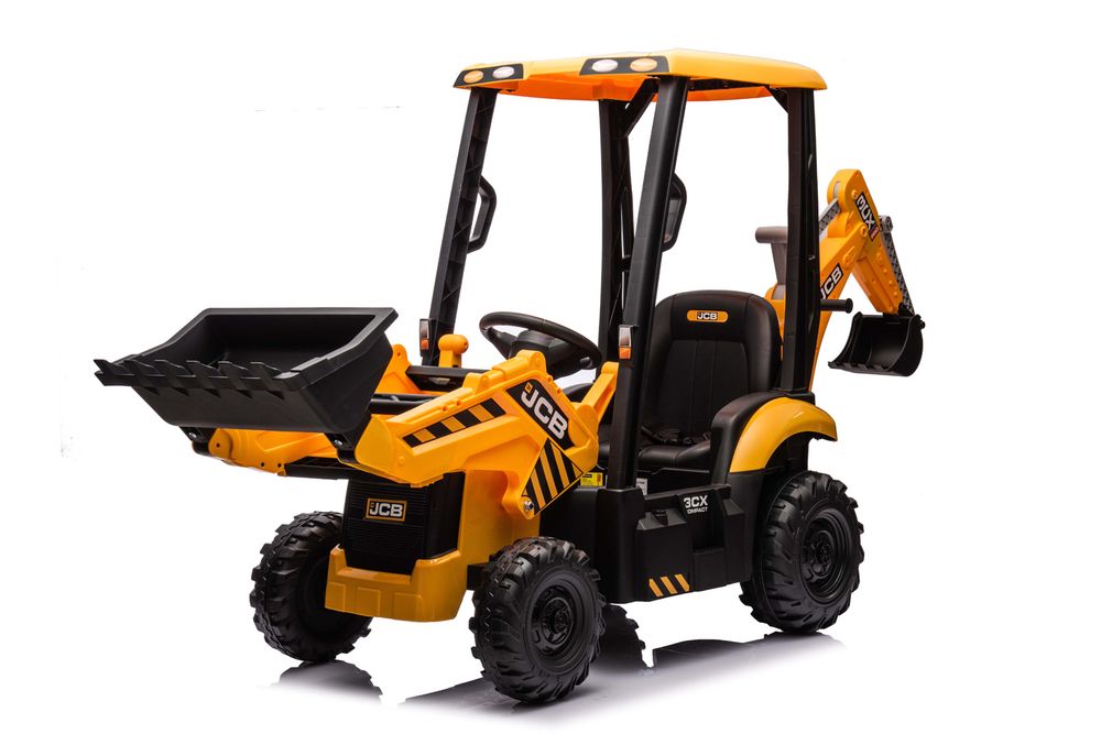 JCB 4-i-1 Traktor for barn 12V med fjernkontroll
