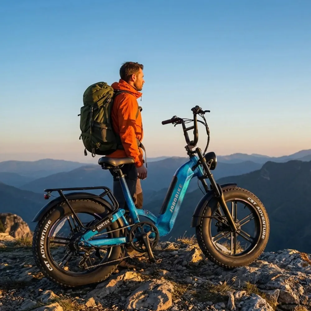 Jobobike Vortex Elektrisk fulldempet fatbike