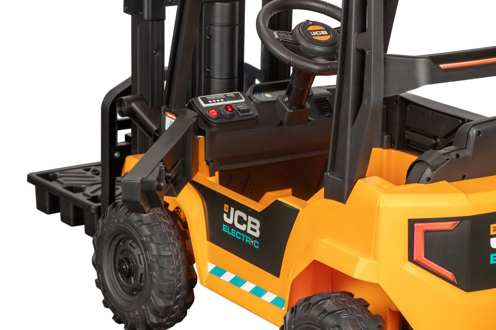 JCB Gaffeltruck Elbil for barn 12V med fjernkontroll