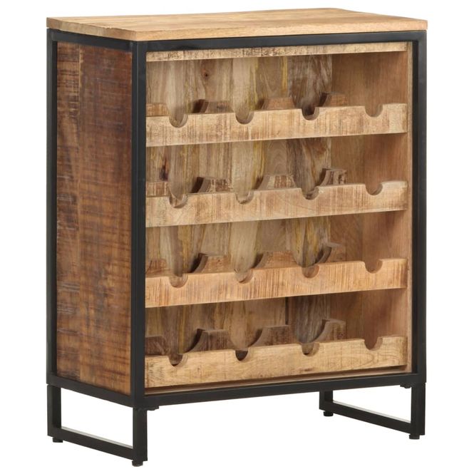 Hovedbilde Vinskap 62x33x78,5 cm grovt mangotre