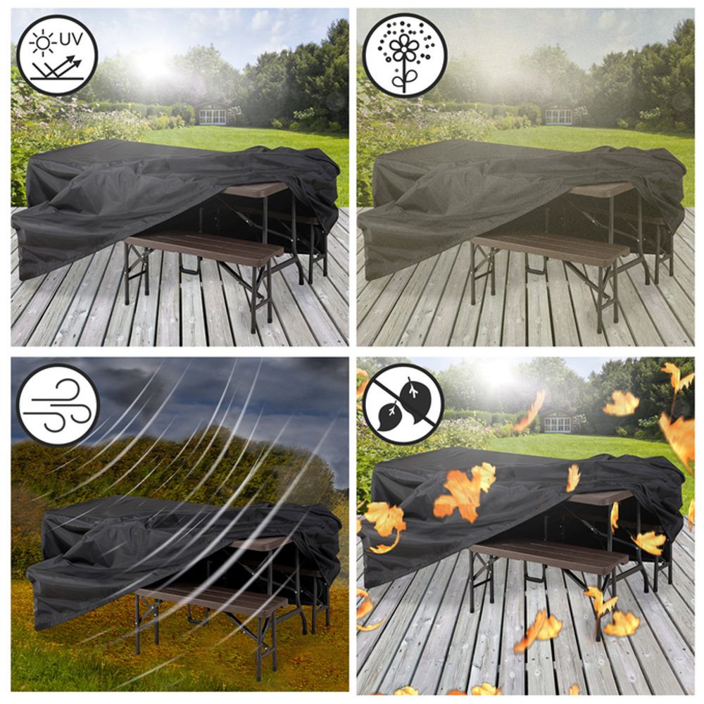 KINGSLEEVE® beskyttelsestrekk hagemøbler - 180x95x76 cm