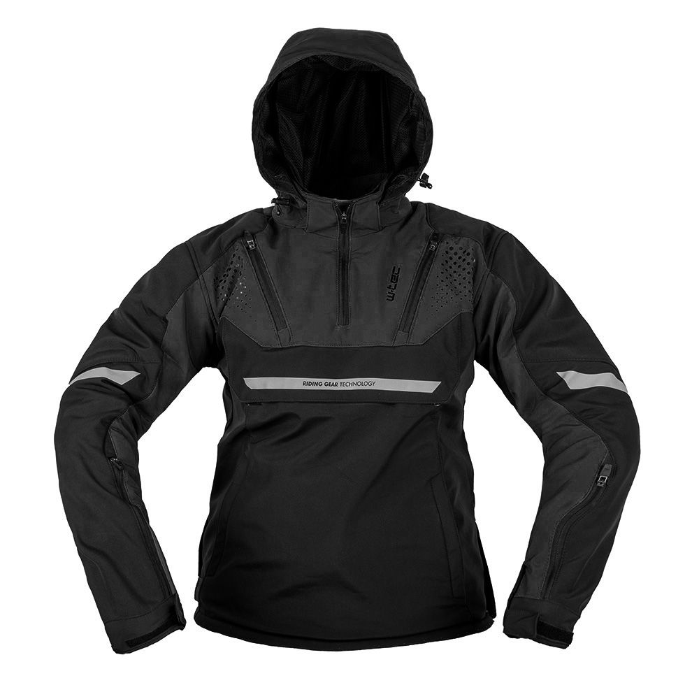 W-TEC Annorack Softshell MC-jakke Herre - Sort