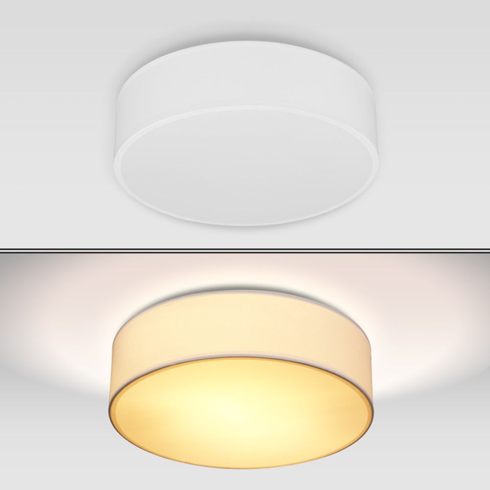 Stoff taklampe - Hvit MONZANA®