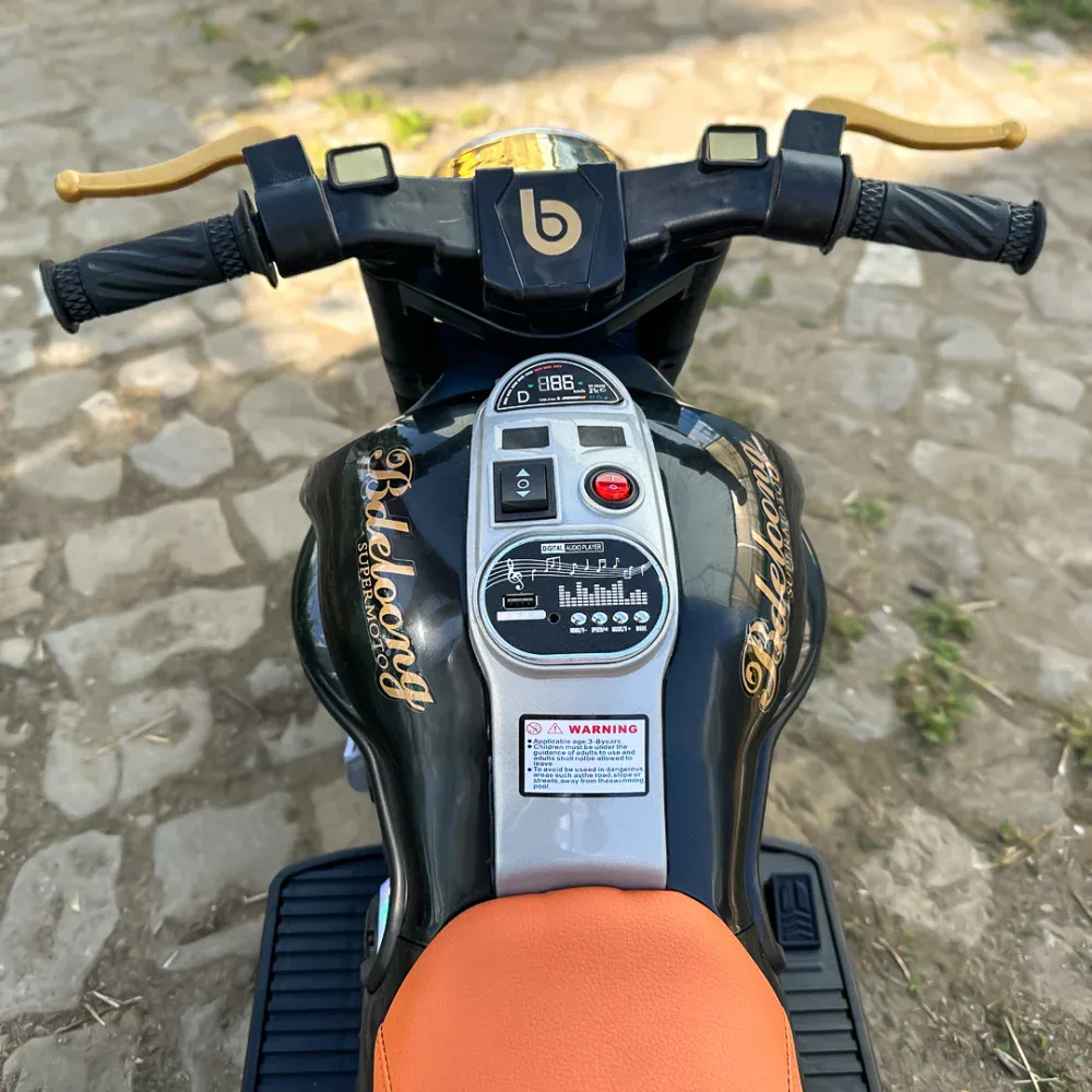 SuperMoto elektrisk motorsykkel for barn – 70W, 12V, Bluetooth