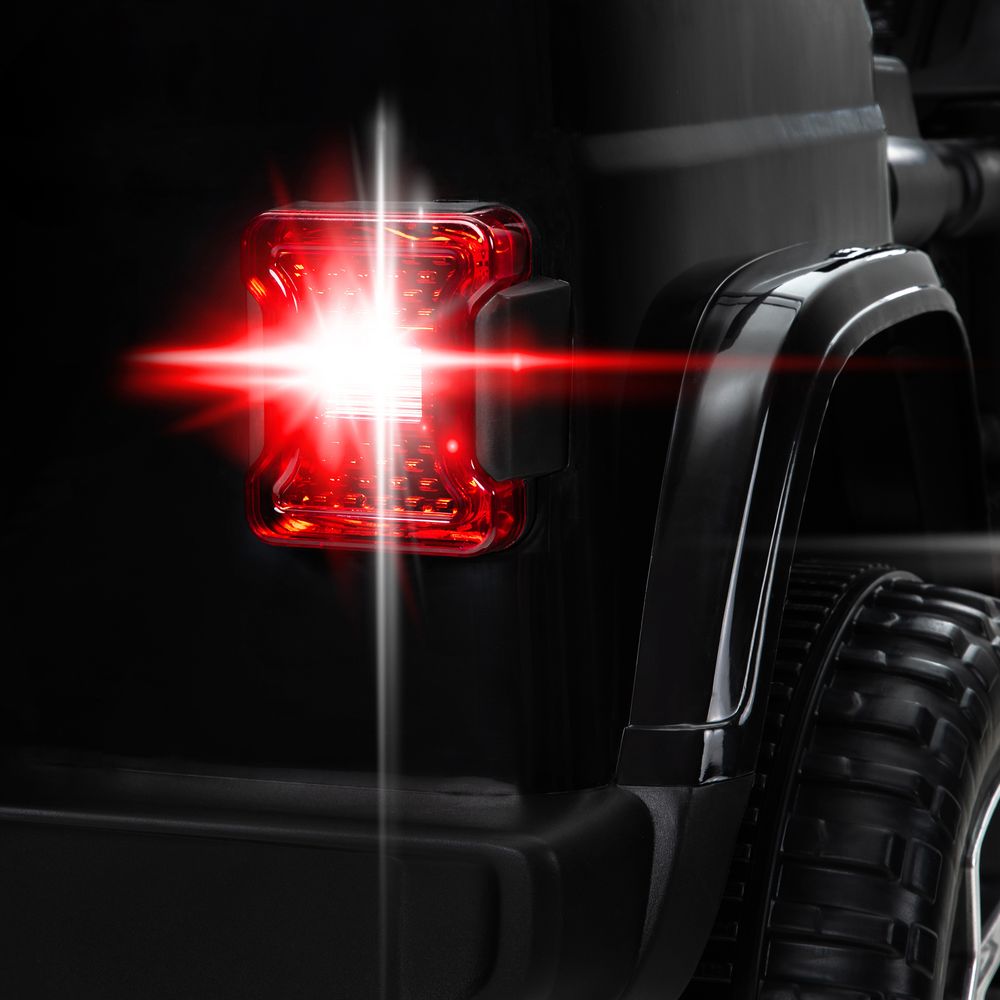 Elbil for barn Jeep Wrangler Rubicon - hvit/sort