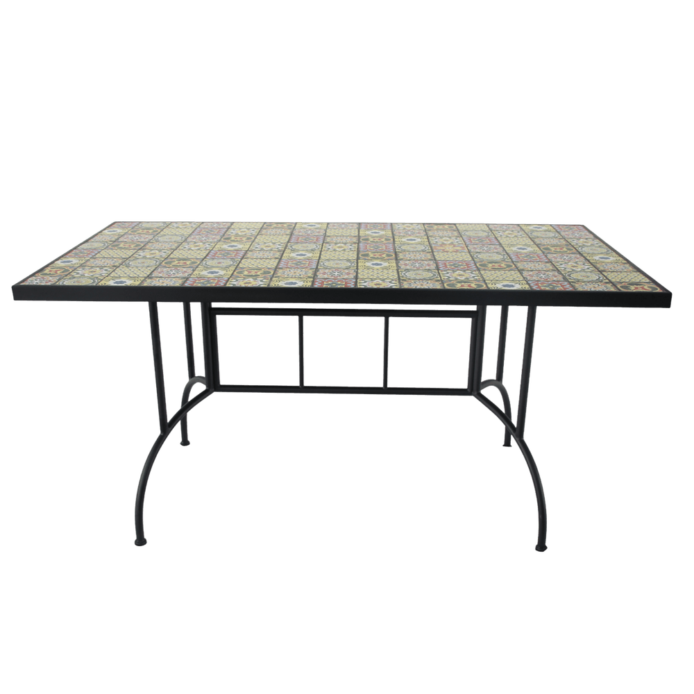 Mosaikk hagebord - 150 × 80 × 74 cm