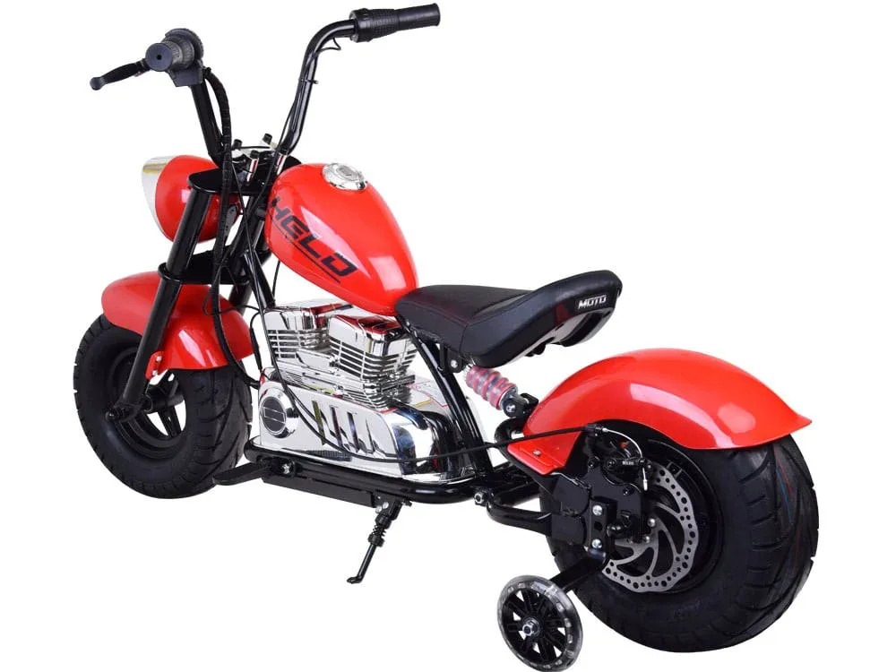 Elektrisk motorsykkel Old-School 300W 24V – Rød