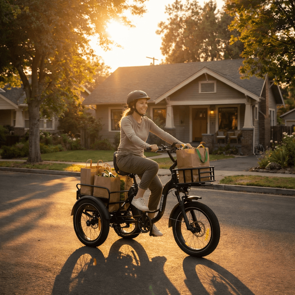 Triker elektrisk fatbike 3hjulssykkel - 85NM - Differensial