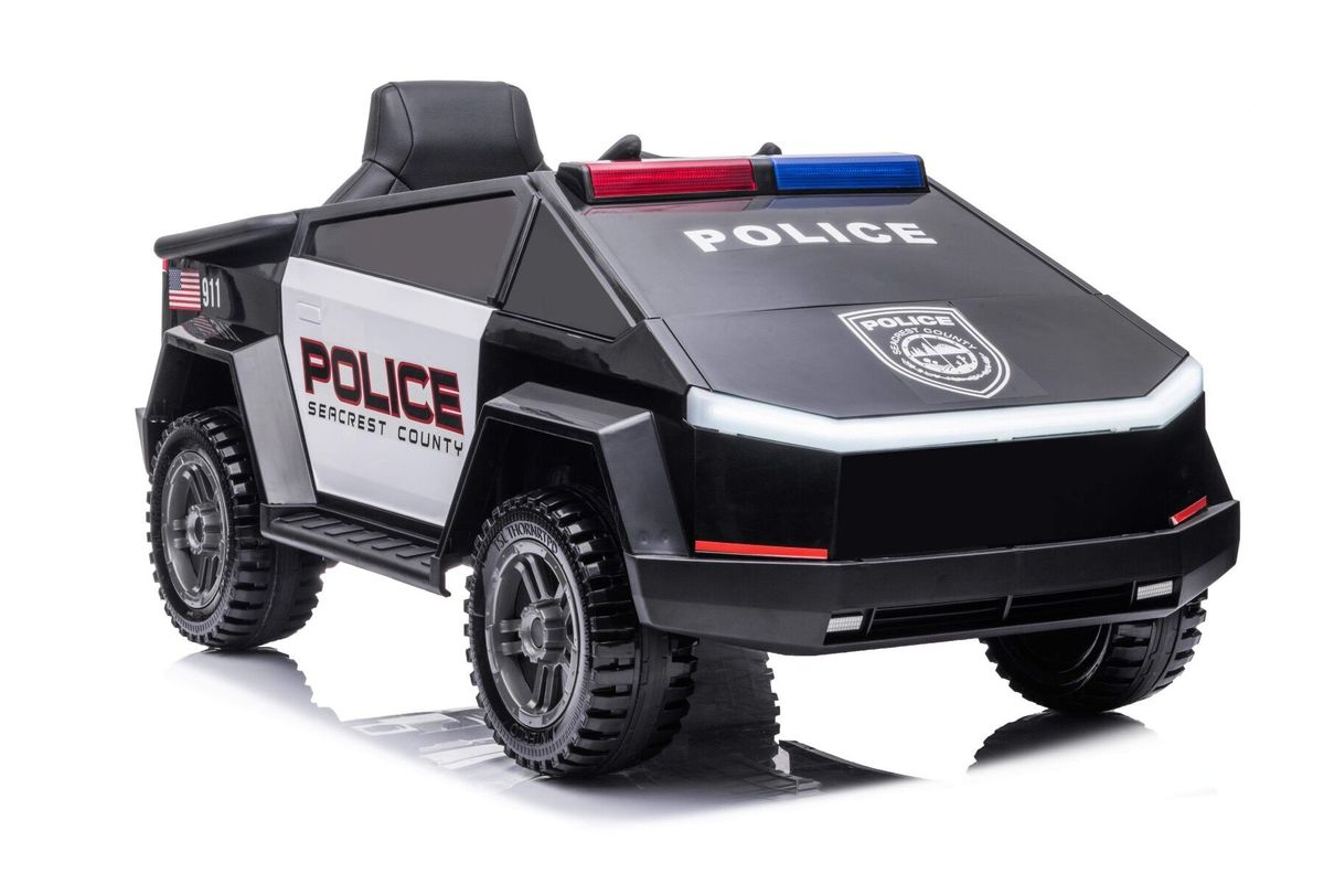 Cyber Truck elektrisk politibil for barn