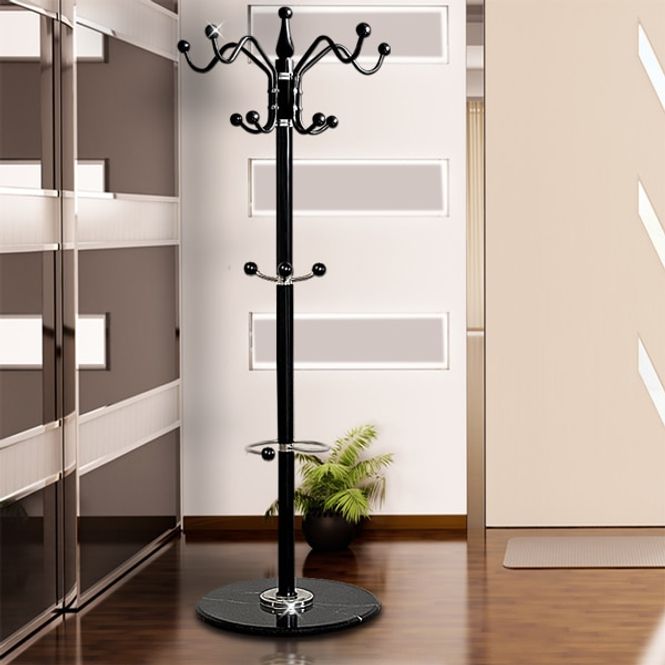 Hovedbilde Elegant stumtjener - sort og marmor 175 cm