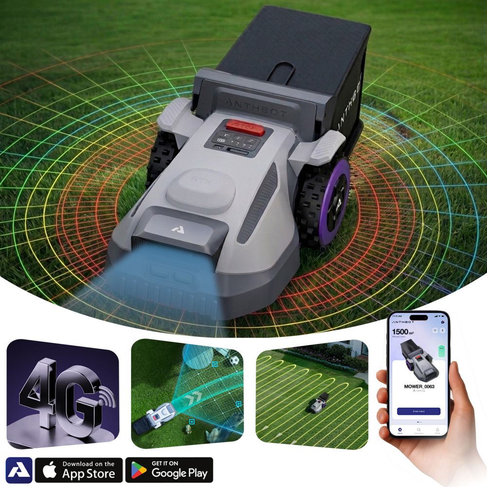 Robotgressklipper Anthbot N8 med Oppsamler 1500 m²